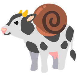 Cow face and Snail