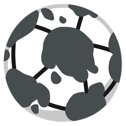 cow face and soccer ball