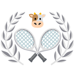 cow face and tennis