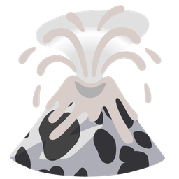 Cow face and Volcano