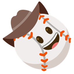 cowboy hat face and baseball