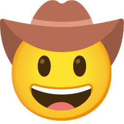 cowboy hat face and brown heart