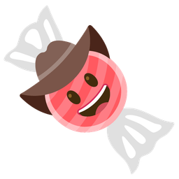 cowboy hat face and candy