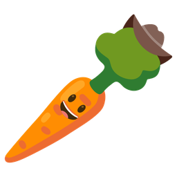 cowboy hat face and carrot