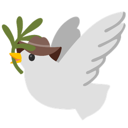 cowboy hat face and dove