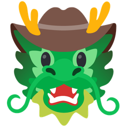 cowboy hat face and dragon