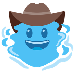 cowboy hat face and droplet