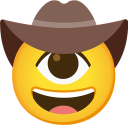 cowboy hat face and eye