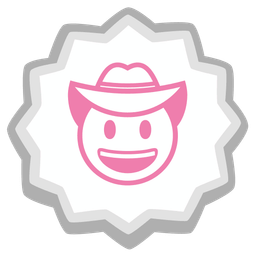 cowboy hat face and fish cake with swirl