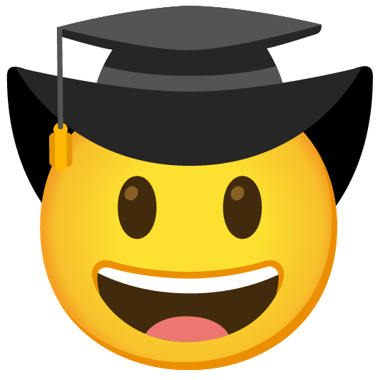 Cowboy hat face and Graduation cap
