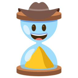 cowboy hat face and hourglass done