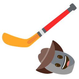 cowboy hat face and ice hockey