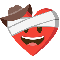 cowboy hat face and mending heart