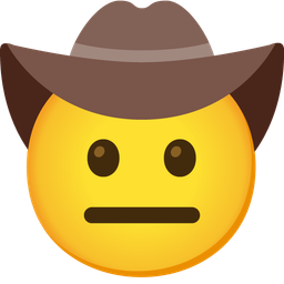 cowboy hat face and neutral face