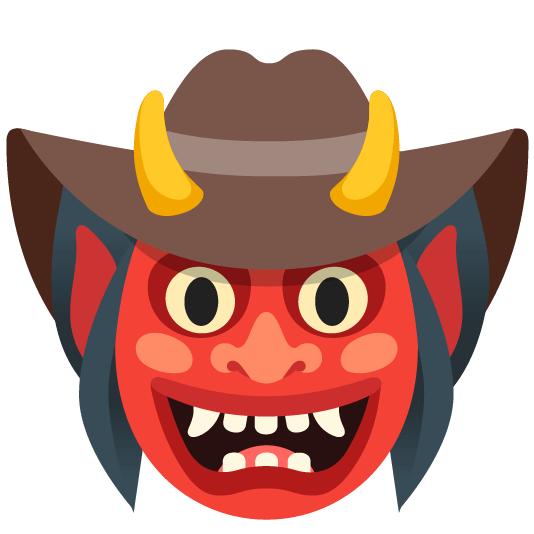 Cowboy hat face and Ogre