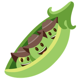 cowboy hat face and pea pod