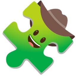 cowboy hat face and puzzle piece