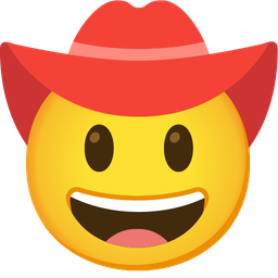 cowboy hat face and red heart