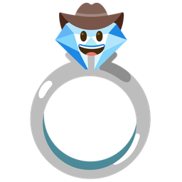 cowboy hat face and ring