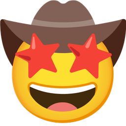 Cowboy hat face and Star-struck