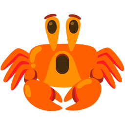 Crab and Astonished face