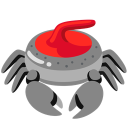 Crab and Curling stone
