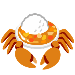Crab and Curry rice