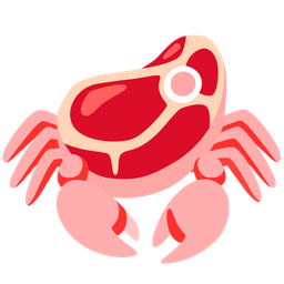 Crab and Cut of meat