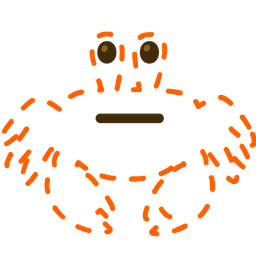 Crab and Dotted line face