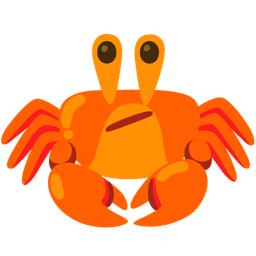 Crab and Face with diagonal mouth