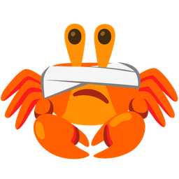Crab and Face with head-bandage