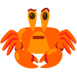 Crab and Face with raised eyebrow