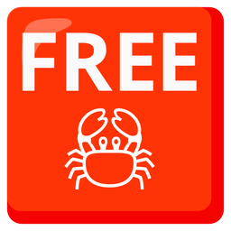 Crab and FREE button