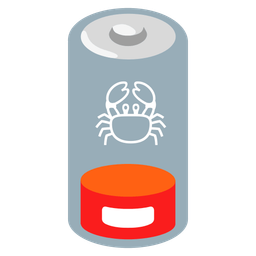 Crab and Low battery
