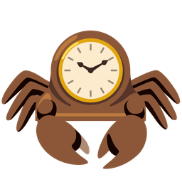 Crab and Mantelpiece clock