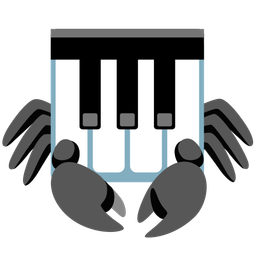 Crab and Musical keyboard