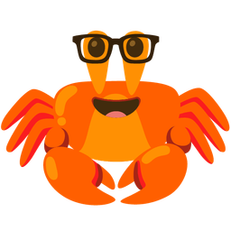 Crab and Nerd face