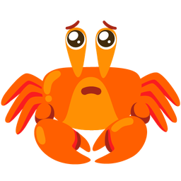 Crab and Pleading face