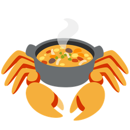 Crab and Pot of food