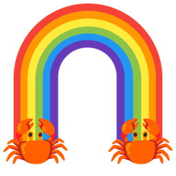 Crab and Rainbow