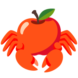 Crab and Red apple