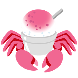 Crab and Shaved ice