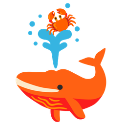 Crab and Spouting whale
