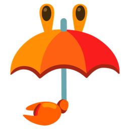 Crab and Umbrella