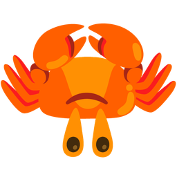 Crab and Upside-down face