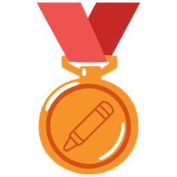 crayon and 3rd place medal