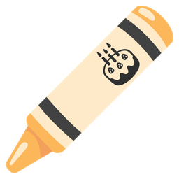 crayon and birthday cake