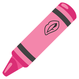 crayon and biting lip