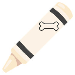 crayon and bone