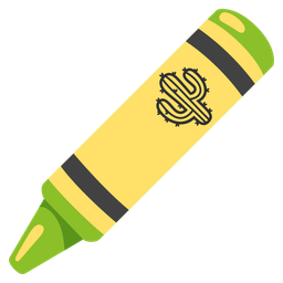 crayon and cactus